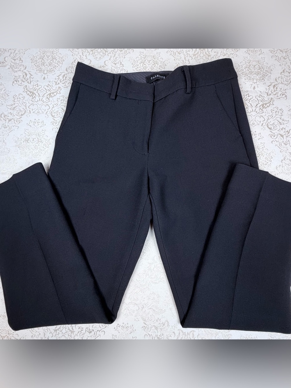 Talbots Black Hampshire Ankle Trousers, 2P, 31x27”